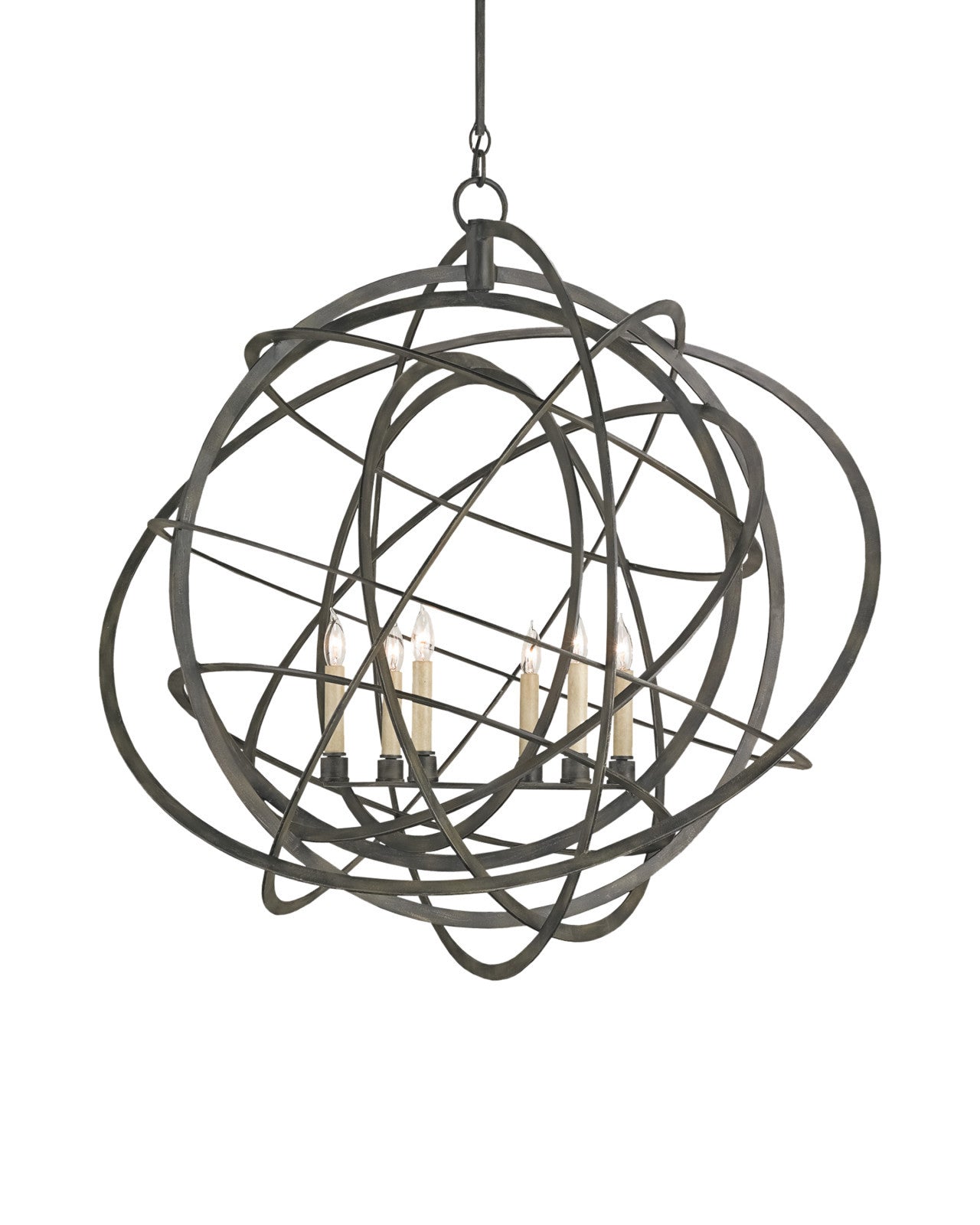 Genesis Black Orb Chandelier