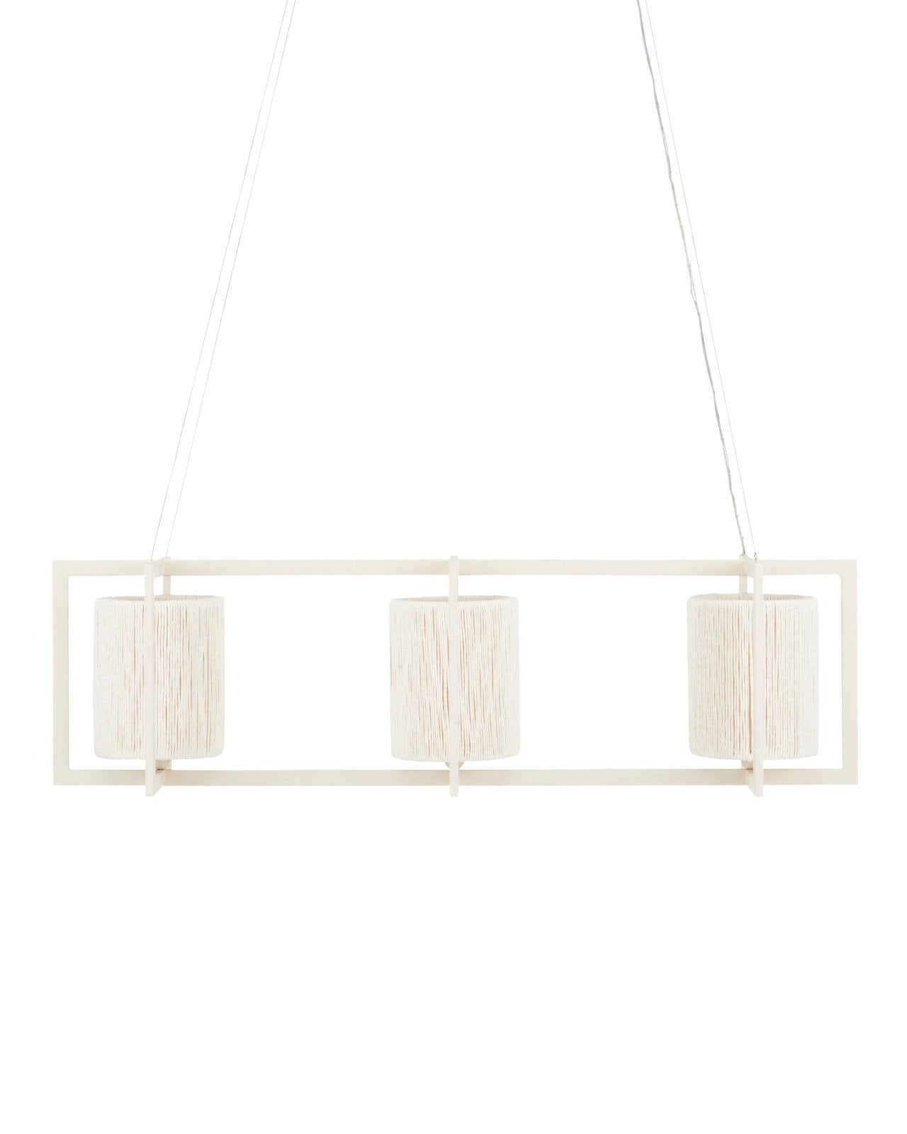 Monreale White Rectangular Chandelier