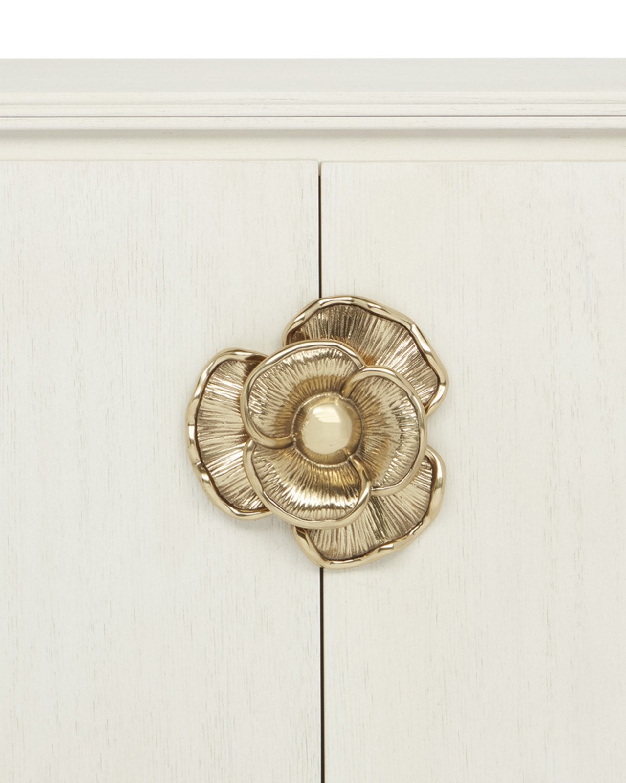 Briallen White Demi-Lune Cabinet