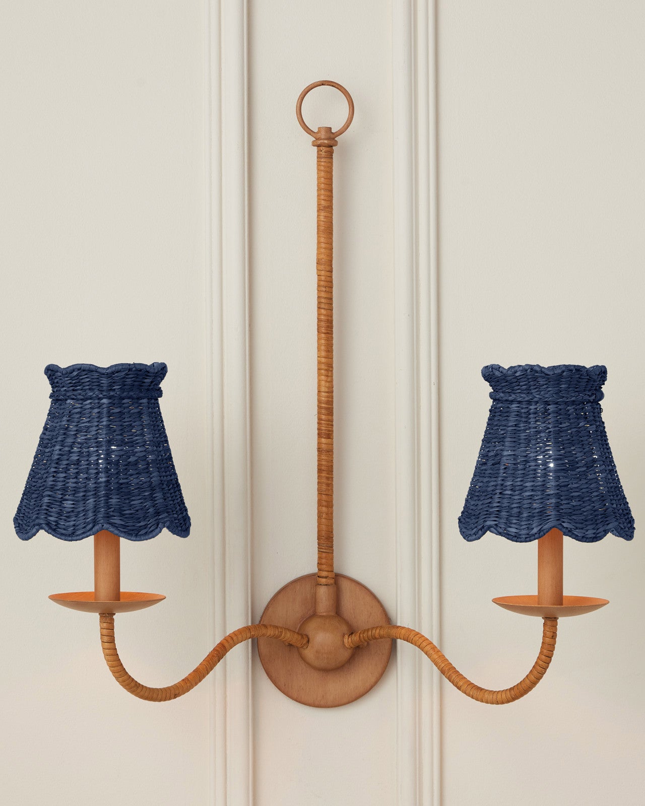 Annabelle Indigo Tapered Chandelier Shade