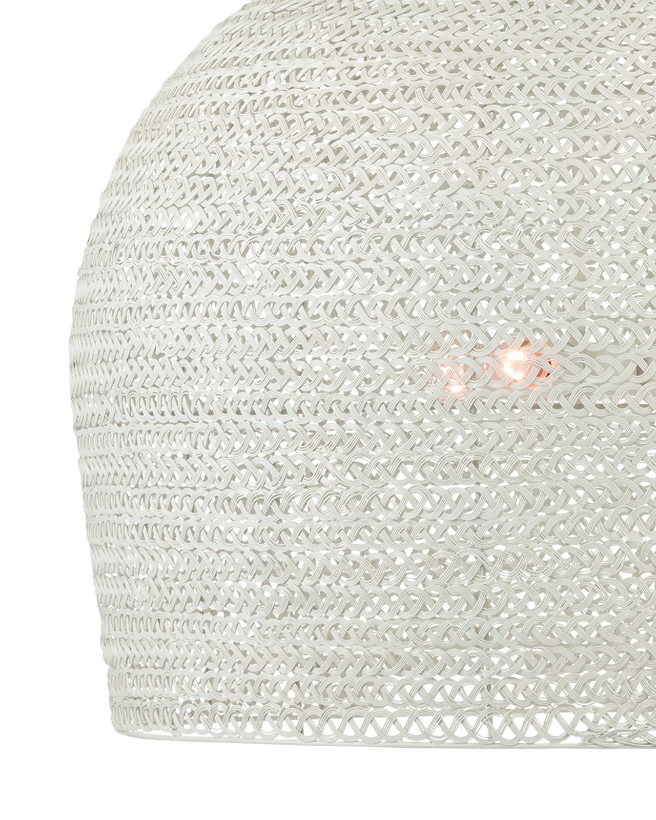 Close up Piero Large White Chandelier 