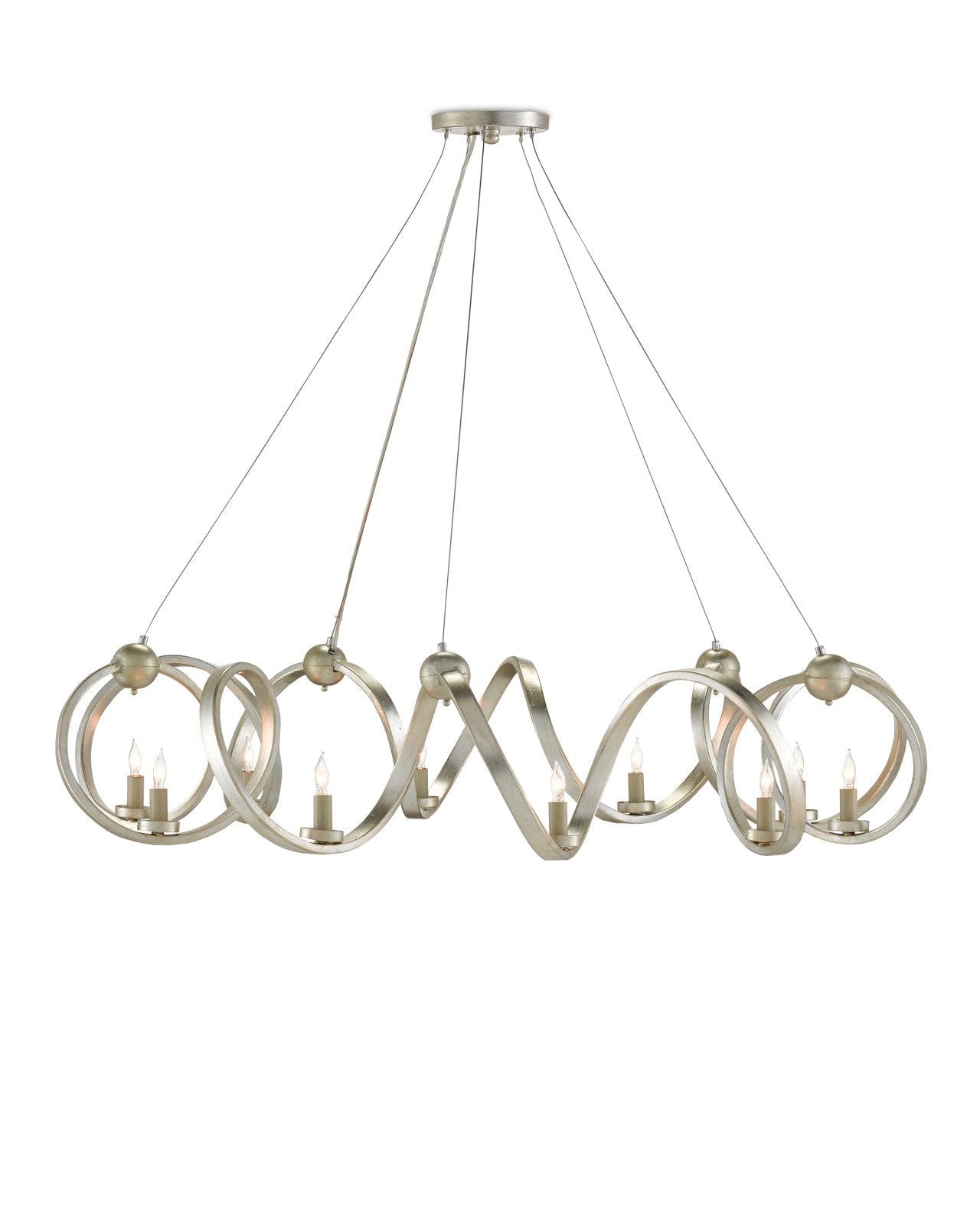 Ringmaster Silver Chandelier