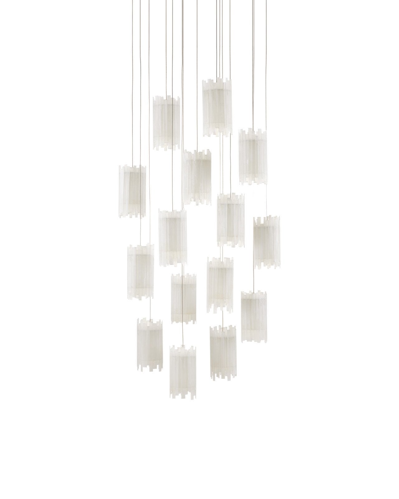 Escenia 15-Light Round Multi-Drop Pendant