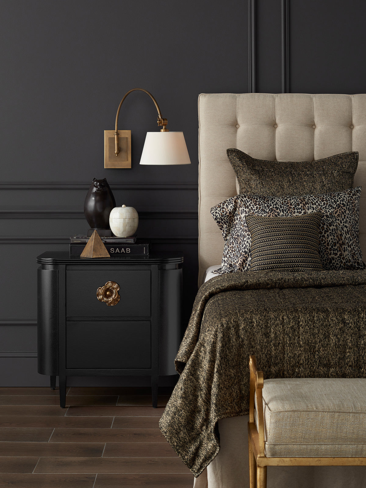 Briallen Black Nightstand