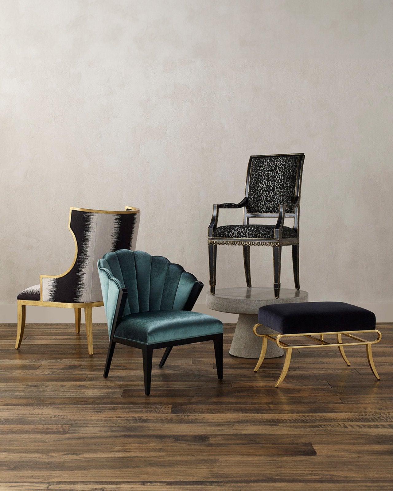 Garson Gold Armchair, Otunga Kona