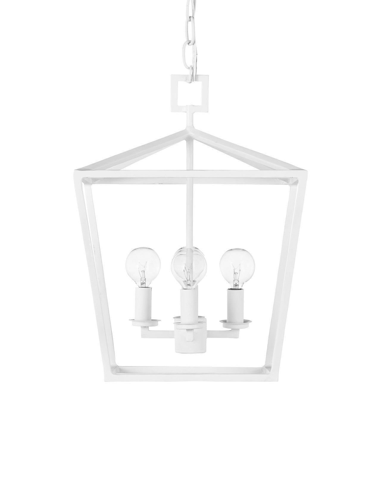 Denison Small White Lantern