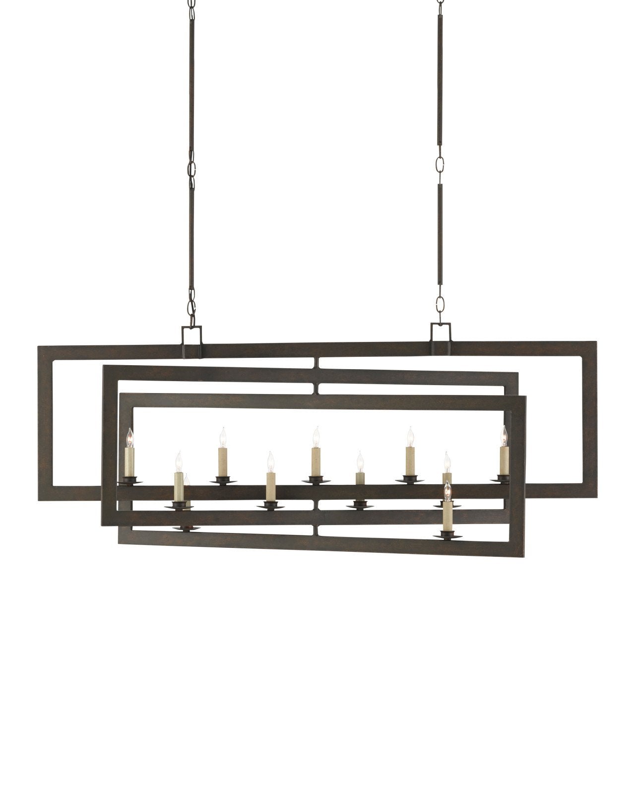 Middleton Bronze Rectangular Chandelier