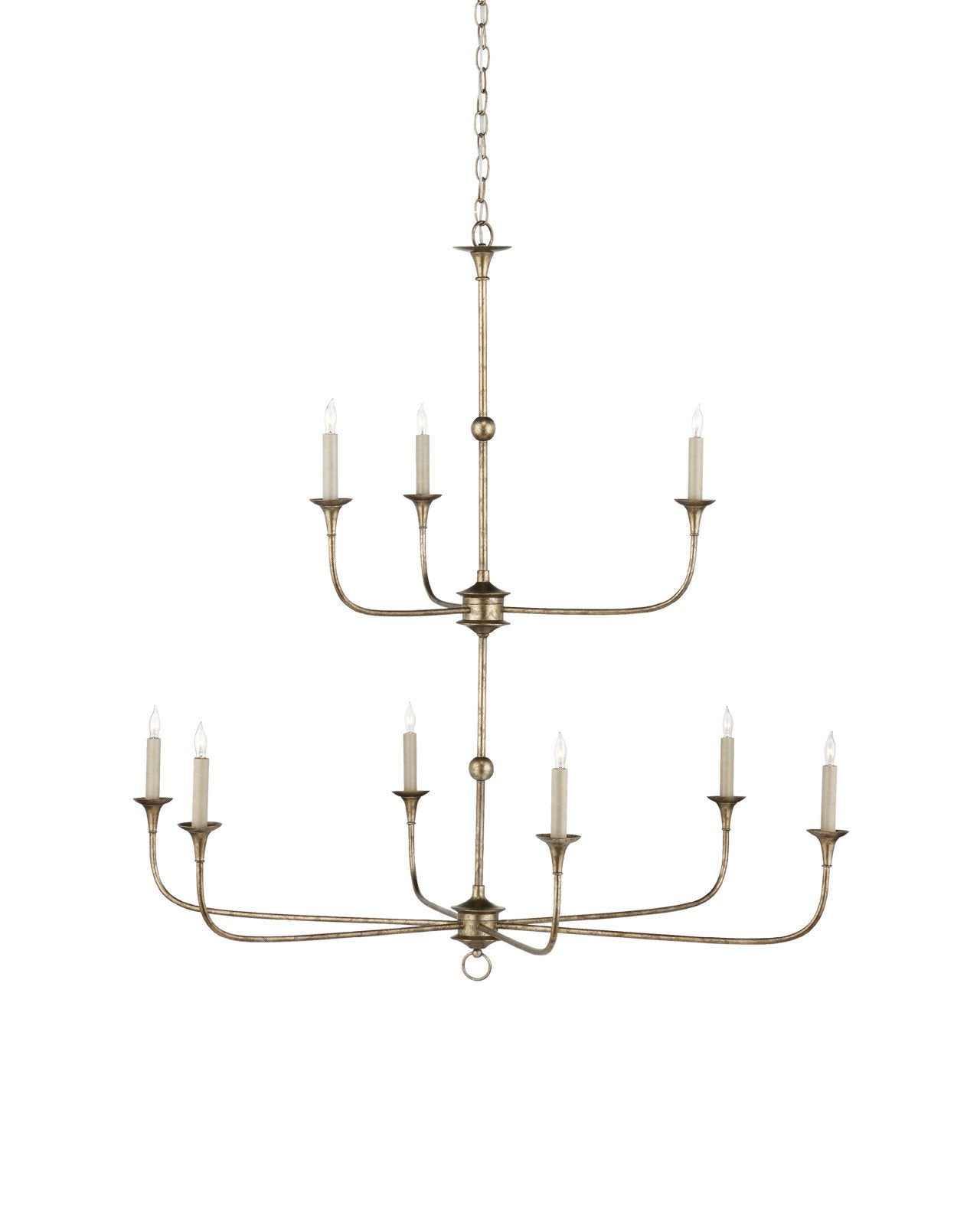 Nottaway Bronze Large Two-Tier Chandelier
