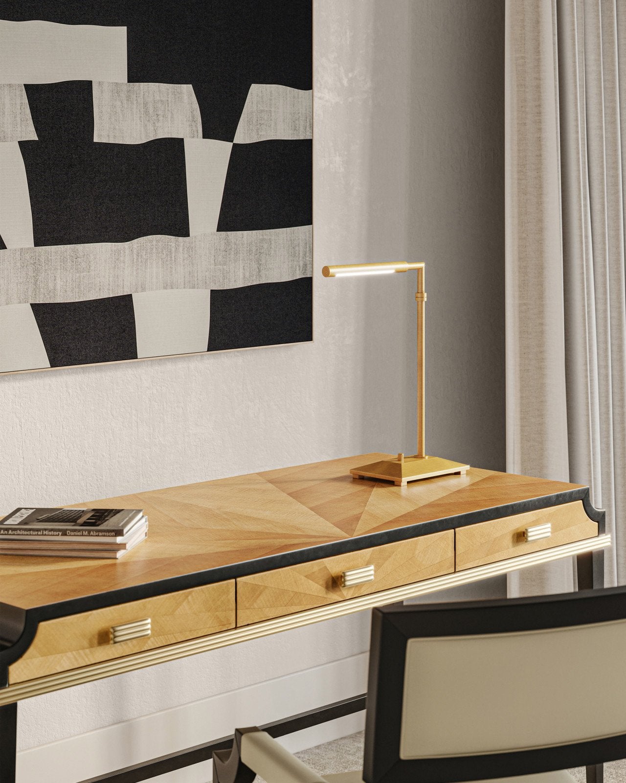 Autrand Brass Desk Lamp