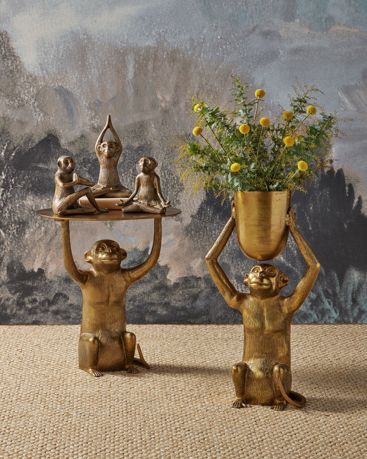 Zen Brass Monkey Set of 3