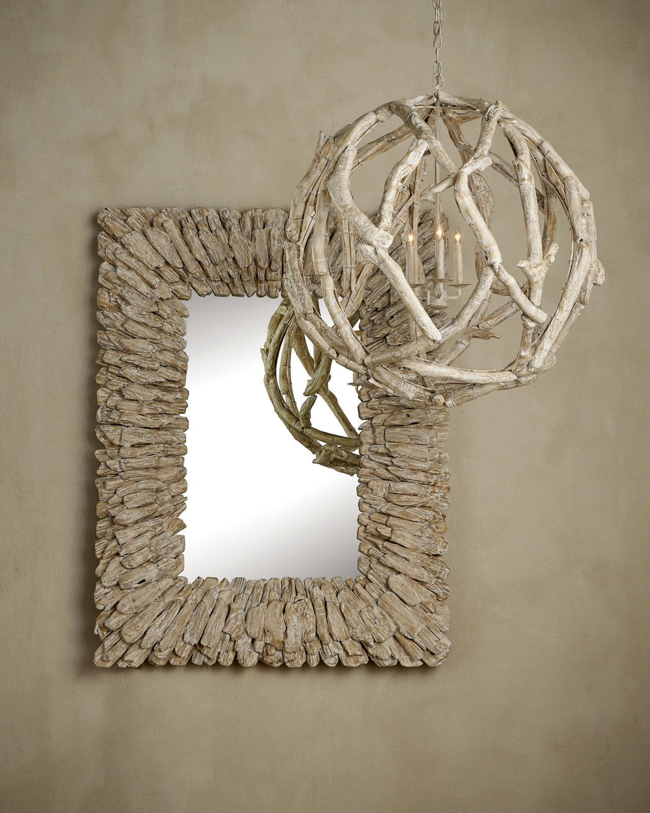 Beachhead Whitewash Rectangular Mirror