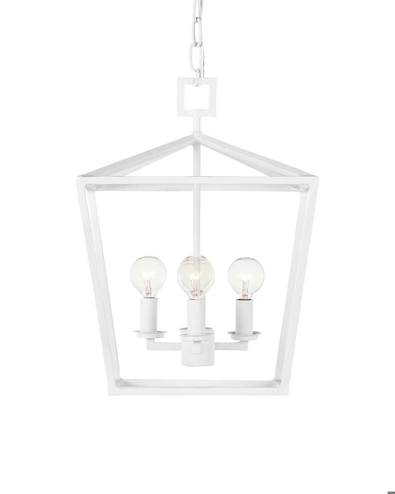 Denison Small White Lantern