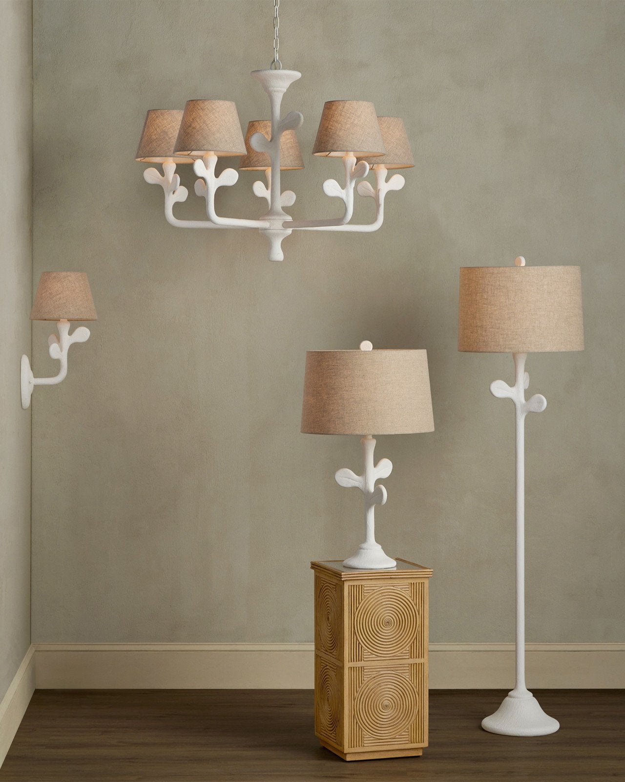 Charny White Floor Lamp