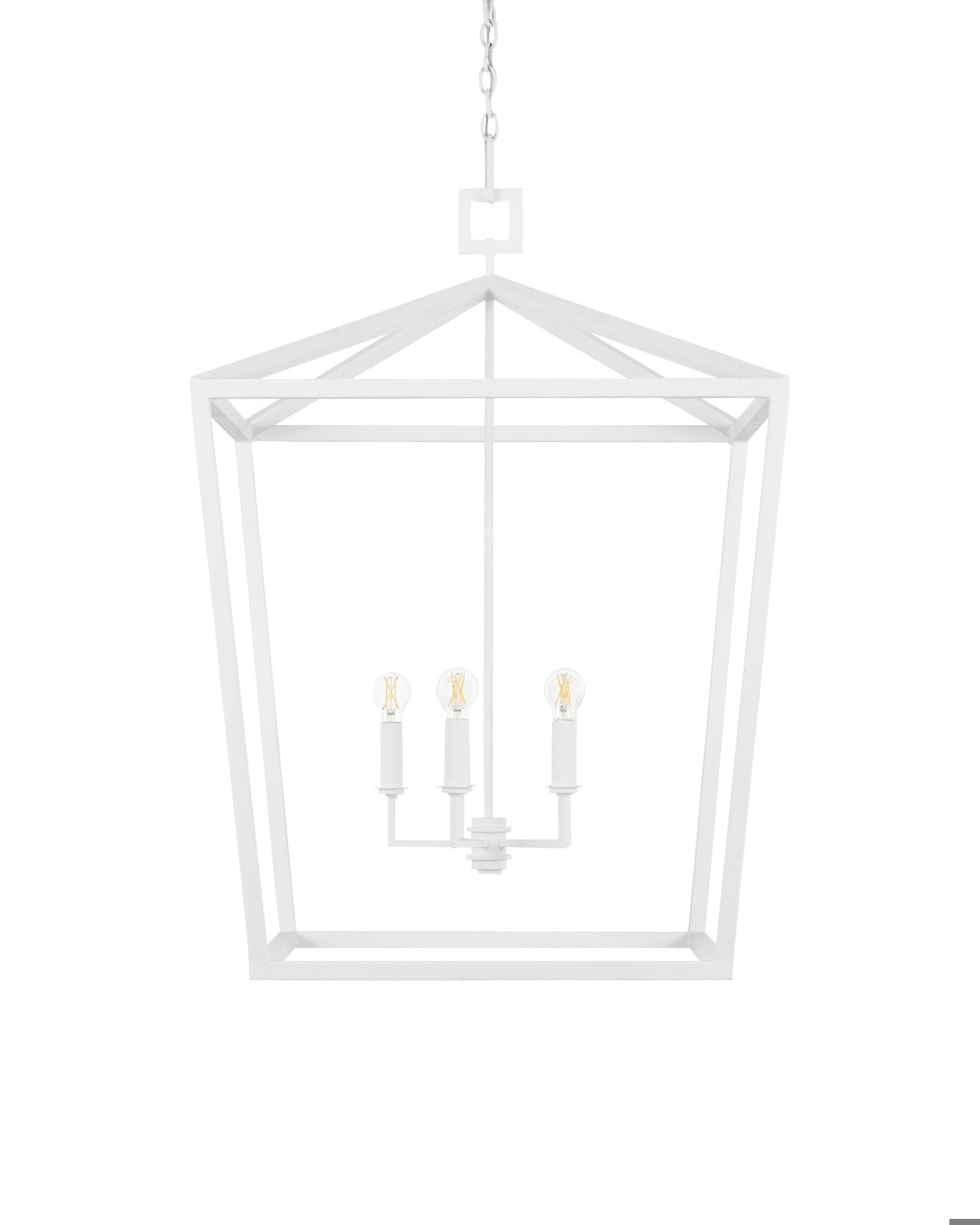 Denison Large White Lantern