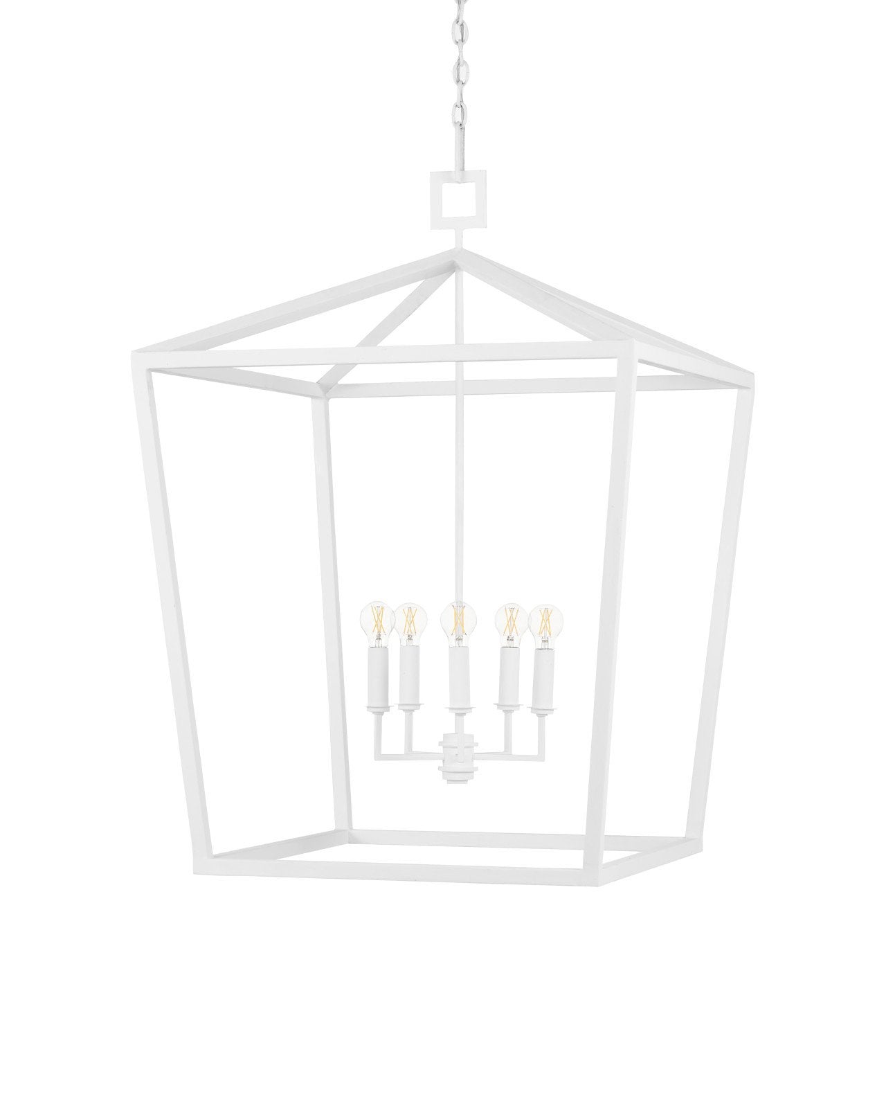 Denison Large White Lantern